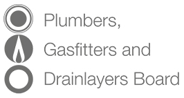 Licensed by the Plumbers, Gasfitters and Drainlayers Board